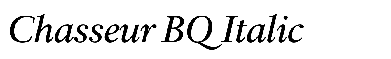 Chasseur BQ Italic